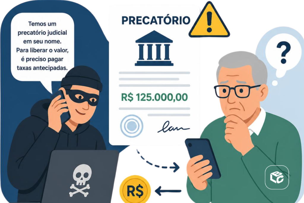 Golpista engana idoso com precatório