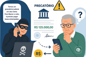 Golpista engana idoso com precatório